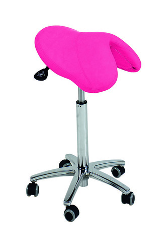 Hocker mit Aluminium 5 Sternekreuz und Sattel-Sitz