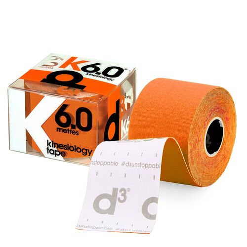 d3 K6.0 Kinesiologie Tape 6 m - Extra langes Sporttape 