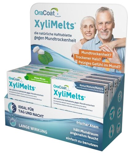 XyliMelts Hafttabletten gegen Mundtrockenheit