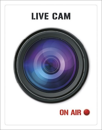 sticky jam Trspion-Sticker - Live Cam