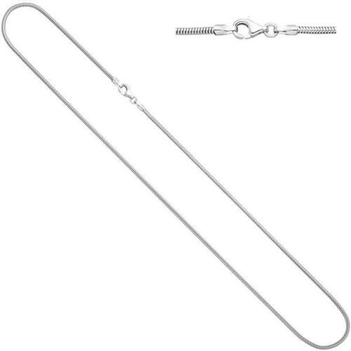 Schlangenkette 585 Wei�gold 1,6 mm 45 cm Gold Kette Halskette