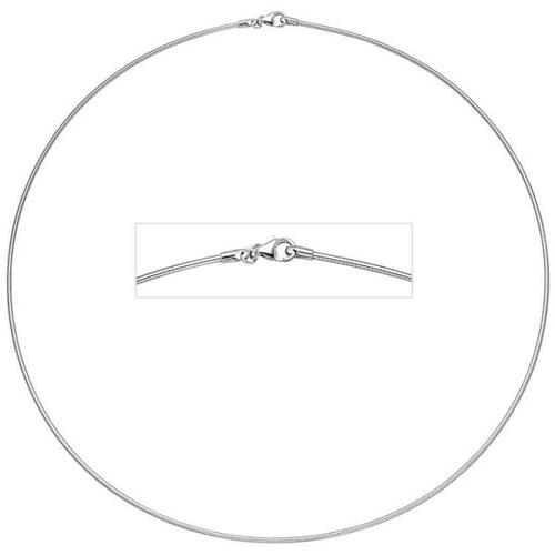 Halsreif 585 Wei�gold 1,1 mm 50 cm Gold Kette Halskette