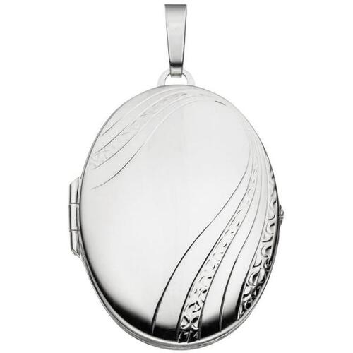 Medaillon oval 925 Sterling Silber Anh�nger zum �ffnen