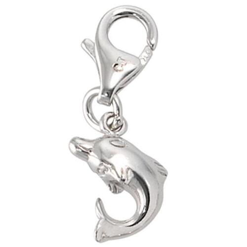 Einh�nger Charm Delfin 925 Sterling Silber rhodiniert