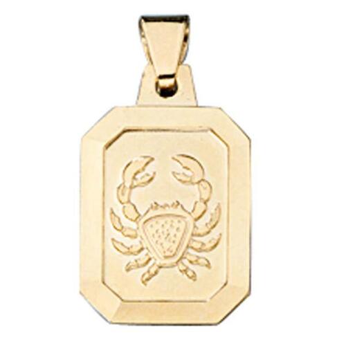 Anhnger Sternzeichen Krebs 333 Gelbgold matt Sternzeichen Anhnger