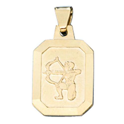 Anh�nger Sternzeichen Sch�tze 333 Gelbgold teilmattiert