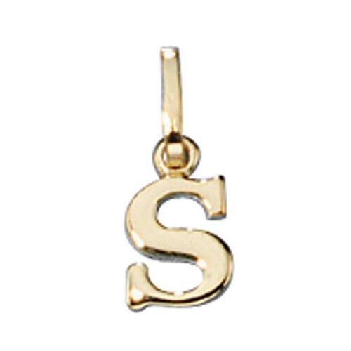 Anh�nger Buchstabe S 333 Gold Gelbgold Buchstaben Anh�nger