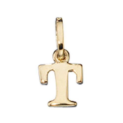 Anh�nger Buchstabe T 333 Gold Gelbgold Buchstaben Anh�nger
