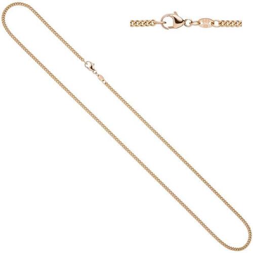 Panzerkette 585 Rotgold 2 mm 42 cm Halskette Karabiner