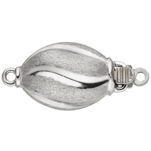 Kettenschlie�e Schlie�e 585 Gold Wei�gold mattiert Kettenverschluss