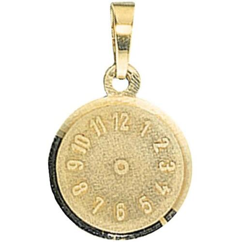 Kinder Anh�nger Taufuhr 333 Gold Gelbgold mattiert Kinderanh�nger