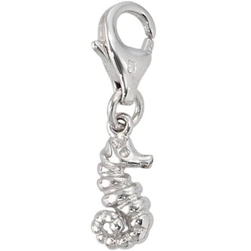 Einh�nger Charm Seepferdchen Seepferd 925 Sterling Silber rhodiniert