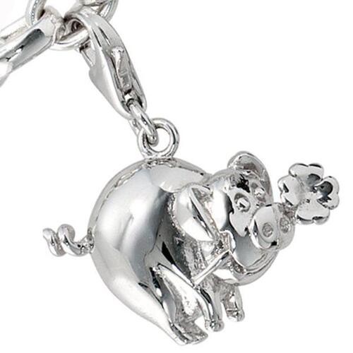 Einh�nger Charm Gl�cksschwein 925 Sterling Silber Gl�cksbringer