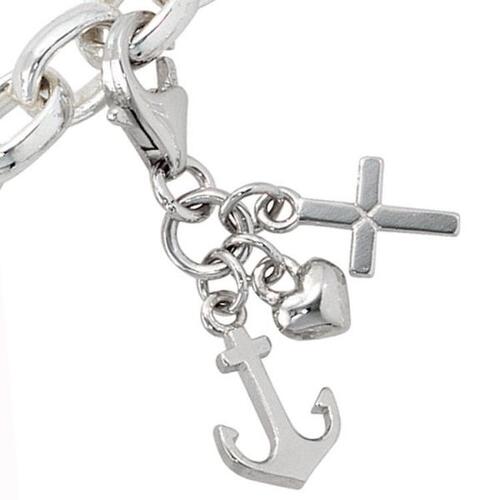 Einh�nger Charm Glaube Liebe Hoffnung 925 Sterling Silber rhodiniert