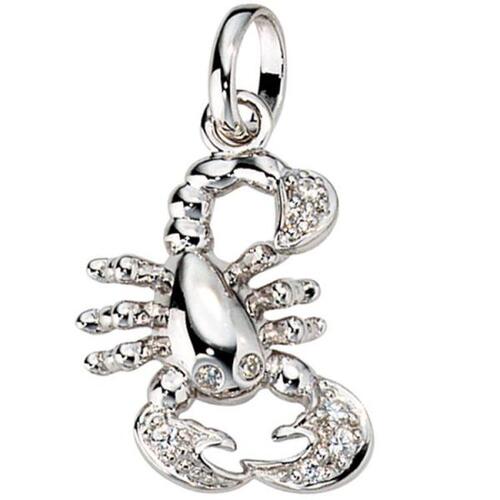 Anh�nger Sternzeichen Skorpion 925 Silber mit Zirkonia