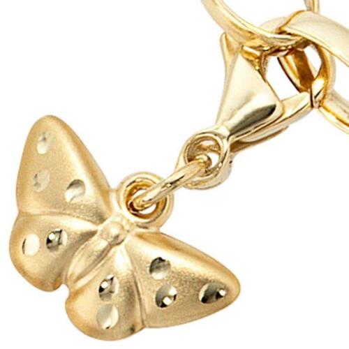 Einh�nger Charm Schmetterling 333 Gold Gelbgold mattiert