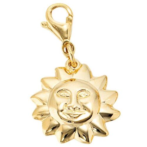 Einh�nger Charm Sonne 333 Gold Gelbgold