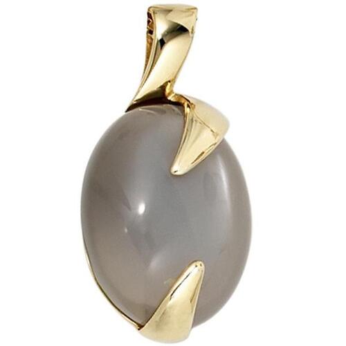 Anh�nger oval 585 Gelbgold 1 Mondstein Gold Anh�nger