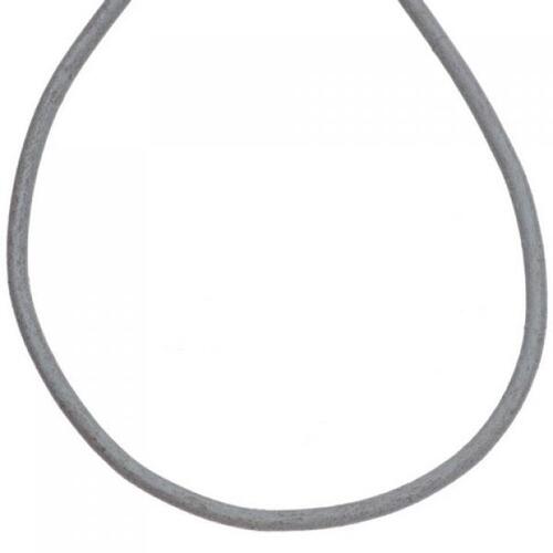 Leder Halskette Kette Schnur grau 100 cm