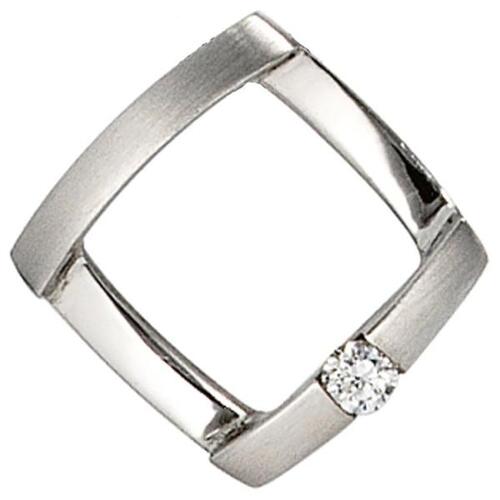 Anh�nger 950 Platin mattiert 1 Diamant Brillant 0,03ct. Platin Anh�nger