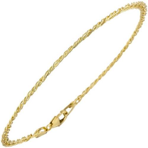 Zwillings-Panzerarmband 333 Gelbgold 19 cm - 2,7 mm Karabiner