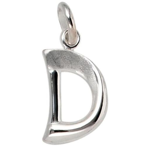 Anh�nger Buchstabe D 925 Sterling Silber matt Buchstabenanh�nger