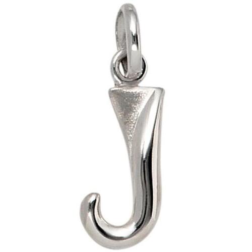 Anh�nger Buchstabe J 925 Sterling Silber matt Buchstabenanh�nger