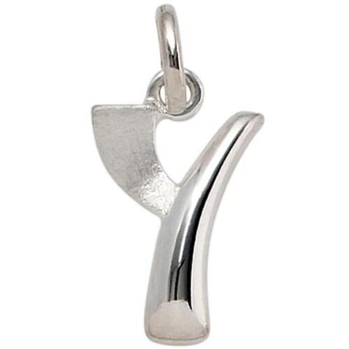 Anh�nger Buchstabe Y 925 Sterling Silber matt Buchstabenanh�nger