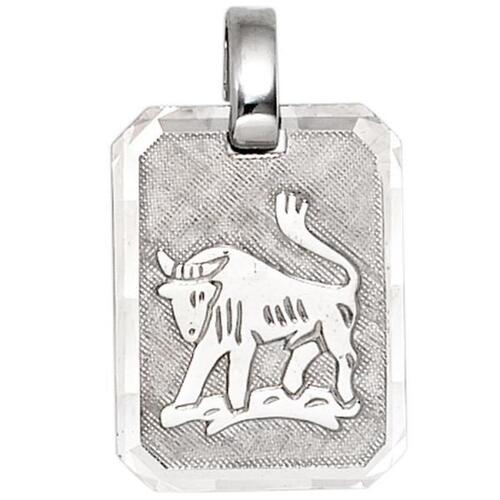 Anh�nger Sternzeichen Stier 925 Sterling Silber teilmatttiert