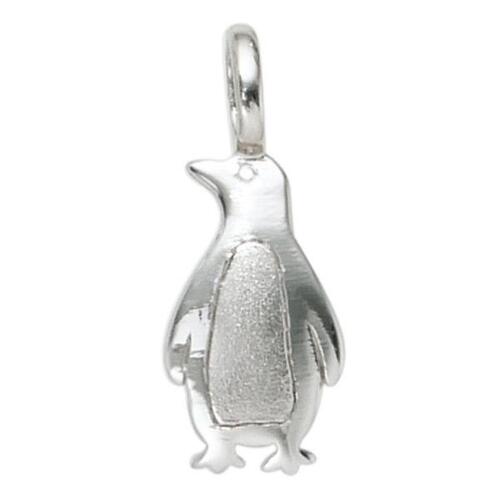 Anh�nger Pinguin 925 Sterling Silber rhodiniert teilmattiert