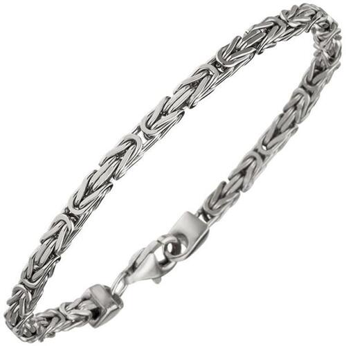 K�nigsarmband 925 Sterling Silber rhodiniert 19 cm Armband