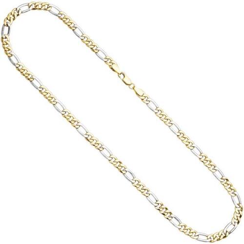 Figaro Collier 333 Gelbgold Wei�gold kombiniert 50 cm - 5,7 mm