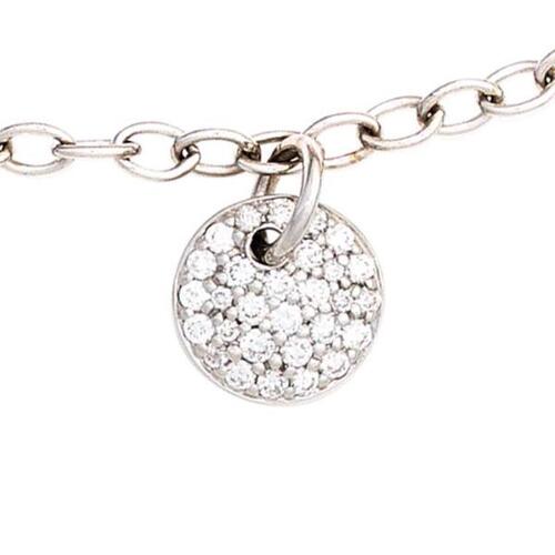 Armband 585 Wei�gold 29 Diamanten Brillanten 0,34ct. 18,5 cm Karabiner
