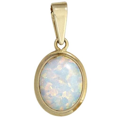 Anh�nger 333 Gelbgold 1 Opal