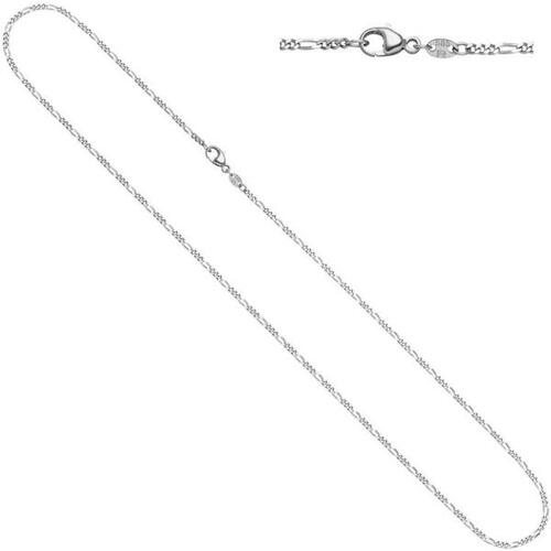 Figarokette 585 Wei�gold 1,7 mm 45 cm Gold Kette Halskette