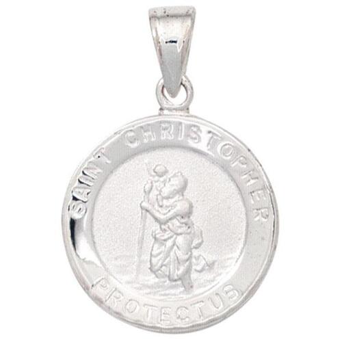 Kinder Anhnger Schutzpatron Christopherus 925 Silber mattiert