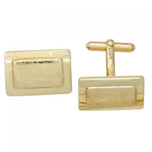Manschettenkn�pfe 333 Gold Gelbgold eismatt