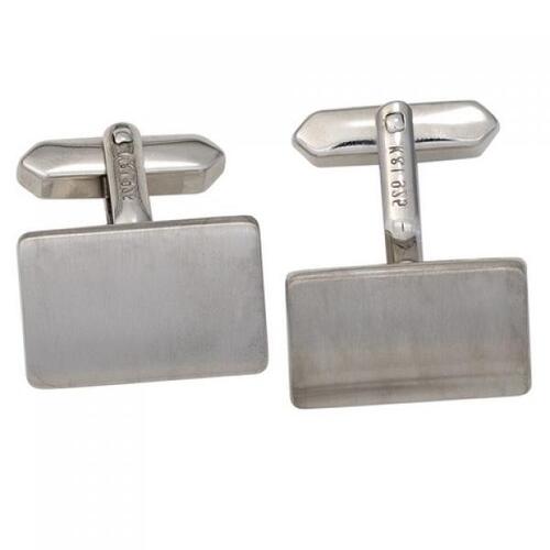 Manschettenkn�pfe 925 Sterling Silber rhodiniert matt