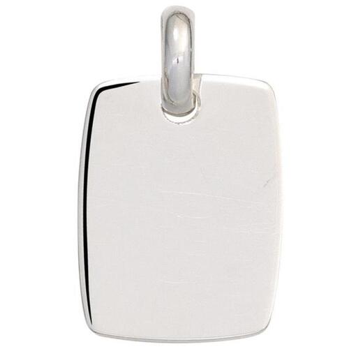 Anh�nger Gravur Gravurplatte aus 925 Sterling Silber rhodiniert