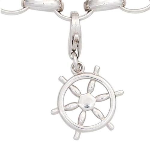 Einh�nger Charm Steuerrad 925 Sterling Silber rhodiniert