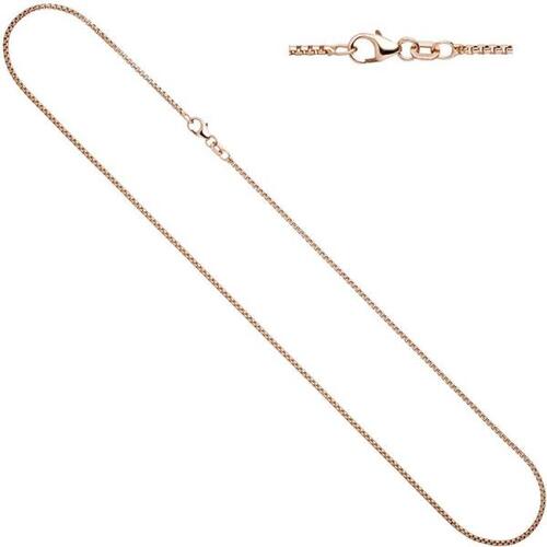 Venezianerkette 925 Silber rotvergoldet 45 cm Halskette Karabiner