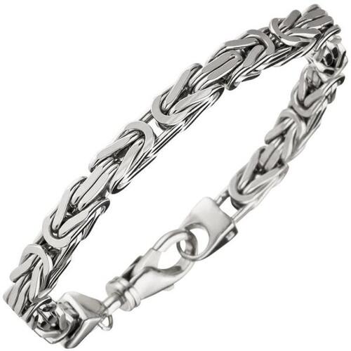 K�nigsarmband 925 Sterling Silber rhodiniert 21 cm Armband