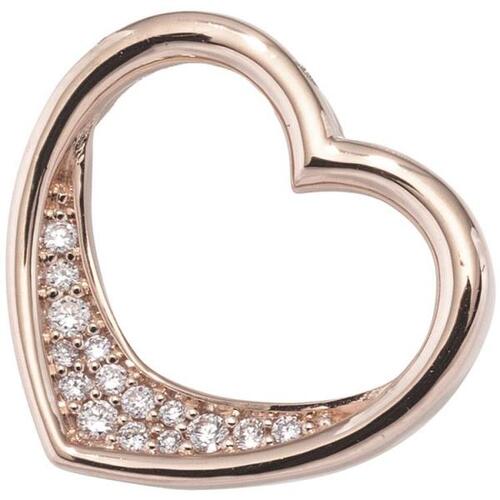 Anh�nger Herz 585 Gold Rotgold 15 Diamanten Brillanten 0,08ct.