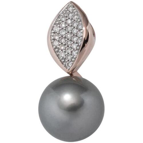 Anh�nger 585 Rotgold 27 Diamanten Brillanten 1 Tahiti Perle