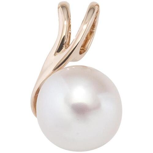 Anh�nger 585 Gold Rotgold 1 S��wasser-Perle Gold-Anh�nger