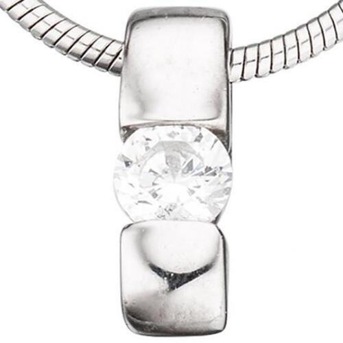 Einh�nger Anh�nger 925 Sterling Silber rhodiniert 1 Zirkonia
