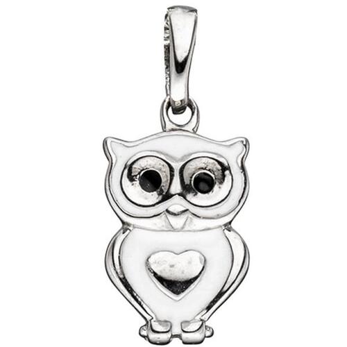 Kinder Anh�nger Eule 925 Sterling Silber mit Lackeinlage