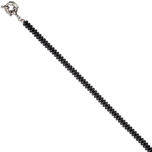Collier Edelsteinkette H�matin matt 45 cm Halskette Kette