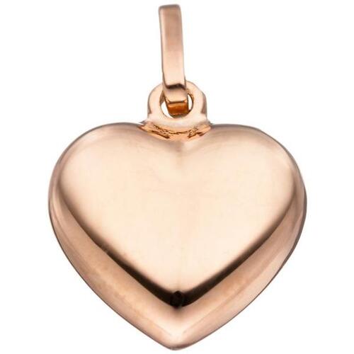 Anh�nger Herz 925 Silber Rotgold vergoldet Herzanh�nger