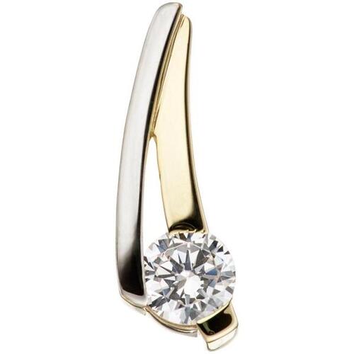 Anh�nger 333 Gold Gelbgold bicolor 1 Zirkonia Goldanh�nger